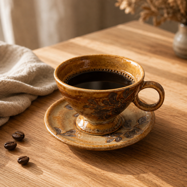 Retro Ceramic Coffee Cup