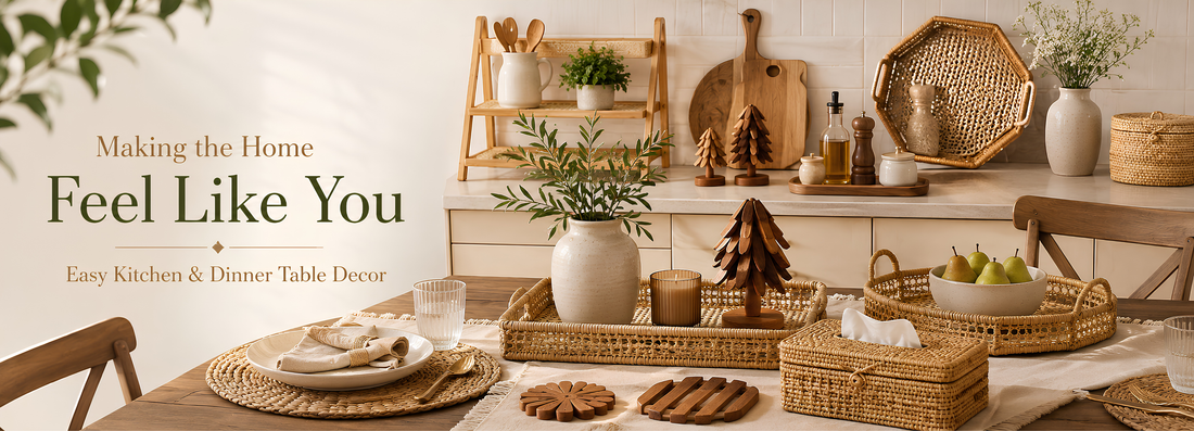 Making the Home Feel Like You: Easy Kitchen & Dinner Table Decor