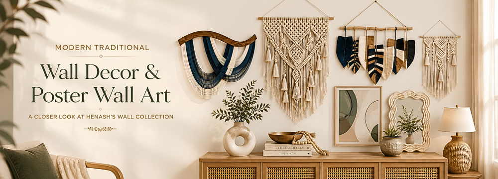 Modern Traditional Wall Decor and Poster Wall Art: A Closer Look at Henash's Wall Collection