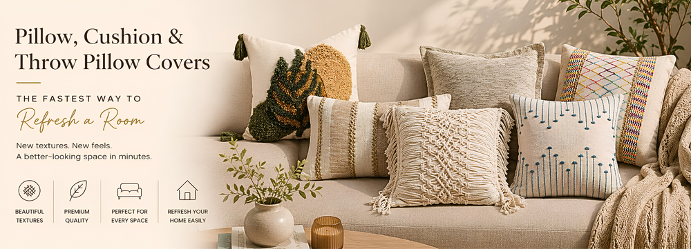 Pillow, Cushion, and Throw Pillow Covers: The Fastest Way to Refresh a Room