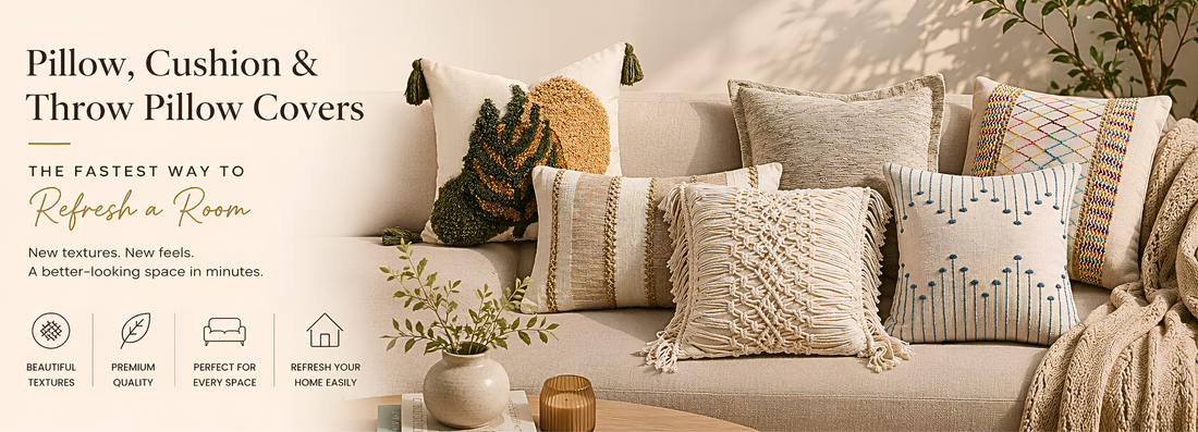 Pillow, Cushion, and Throw Pillow Covers: The Fastest Way to Refresh a Room