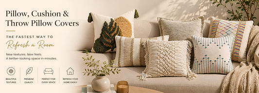 Pillow, Cushion, and Throw Pillow Covers: The Fastest Way to Refresh a Room