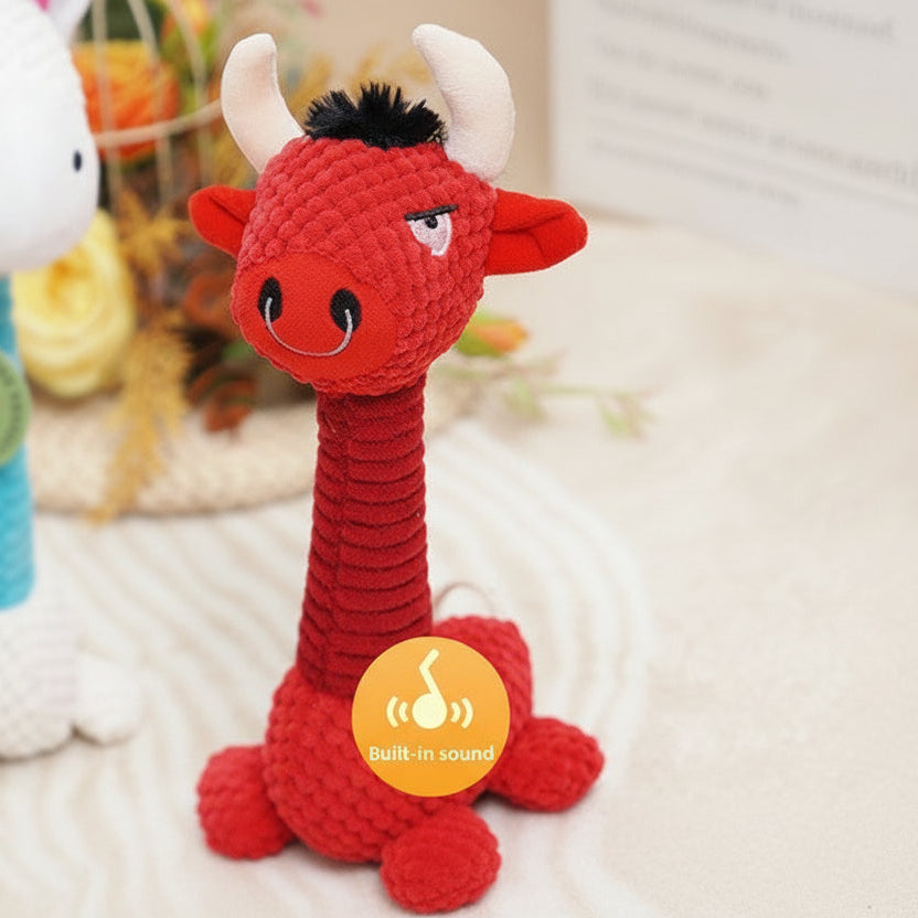 Jouet en peluche pour chien qui couine