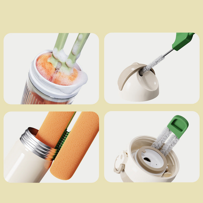 Brosse à bouteille quatre-en-un