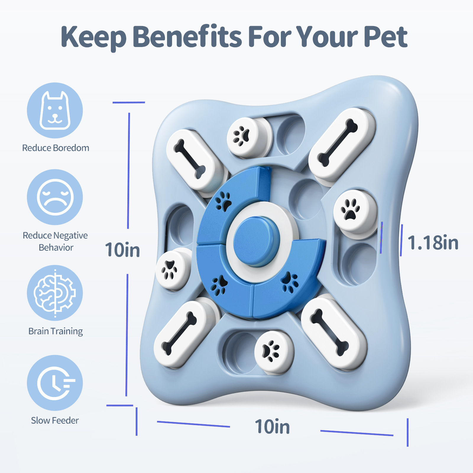 Jouet interactif pour animaux de compagnie à alimentation lente