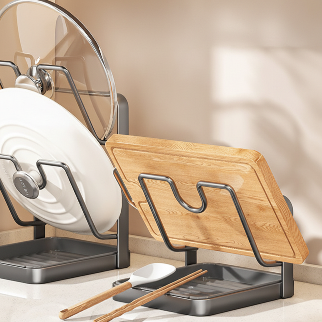 Multifunctional Kitchen Countertop Organizer Rack