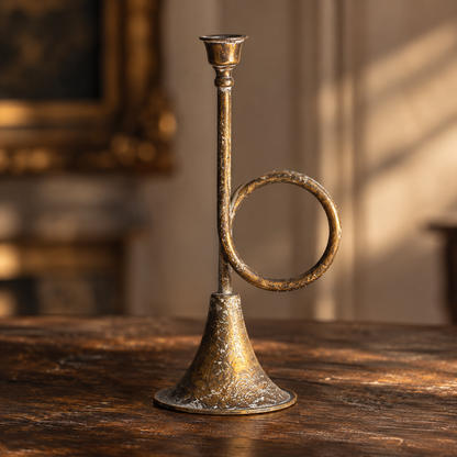 Wabi-Sabi Trumpet Candlestick for Home Décor