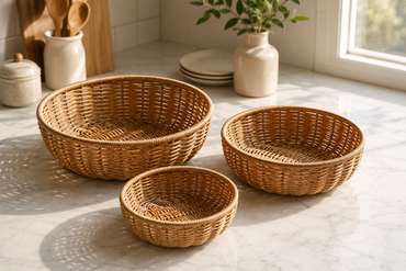 Handwoven Rattan Fruit Basket