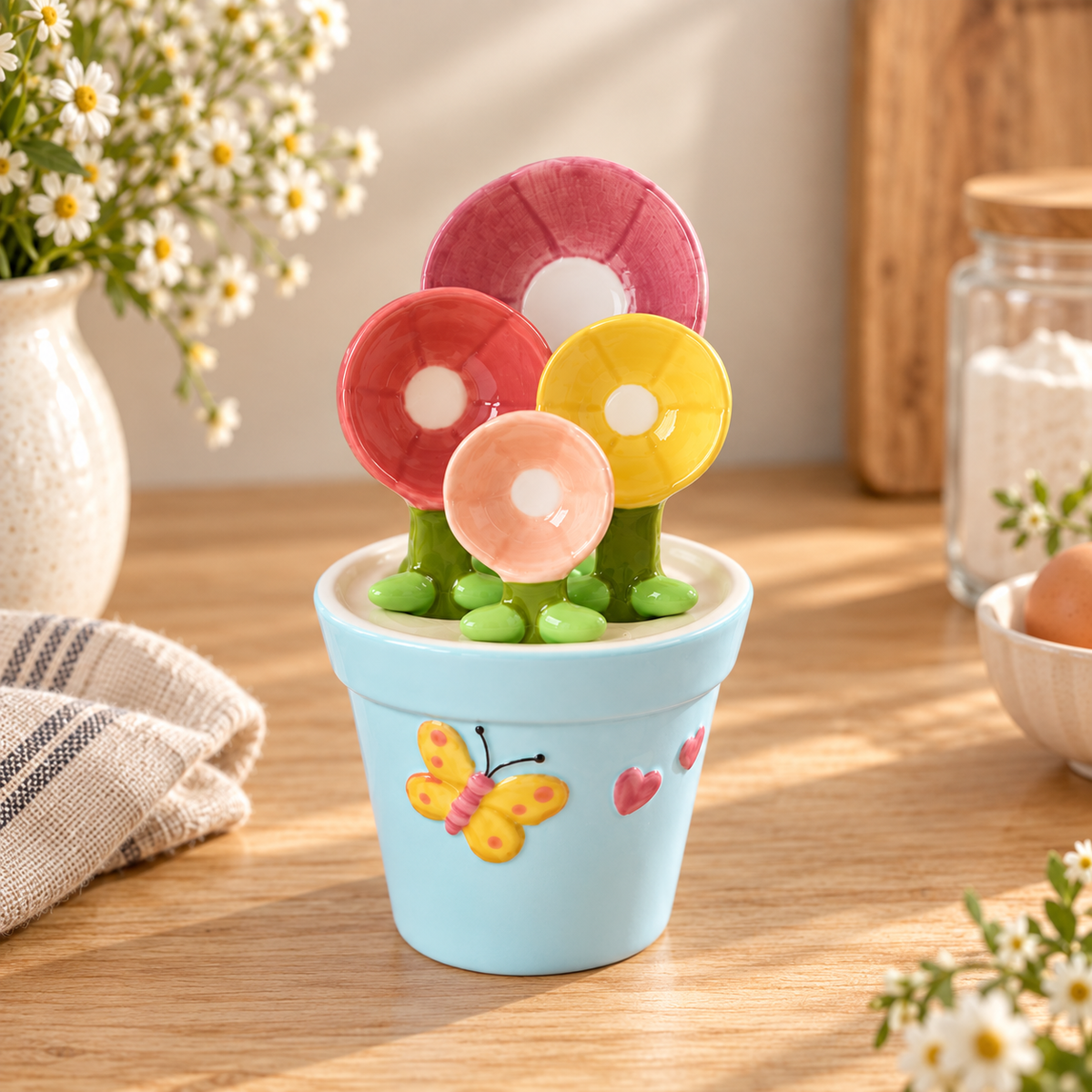 Cute Butterfly Flower Measuring Spoon Set
