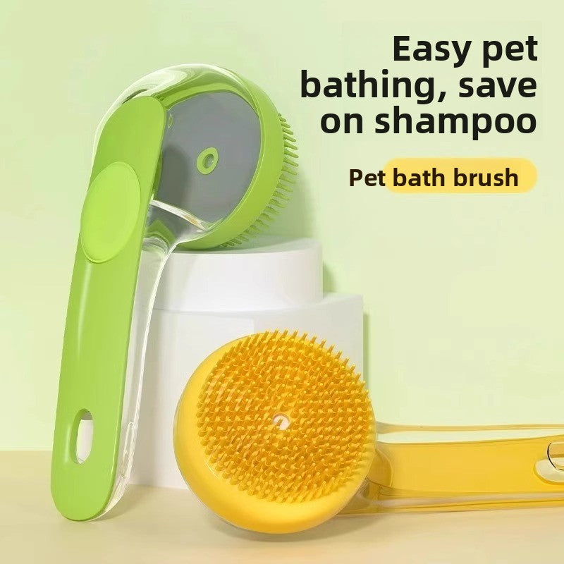 Brosse de bain en silicone pour animaux de compagnie