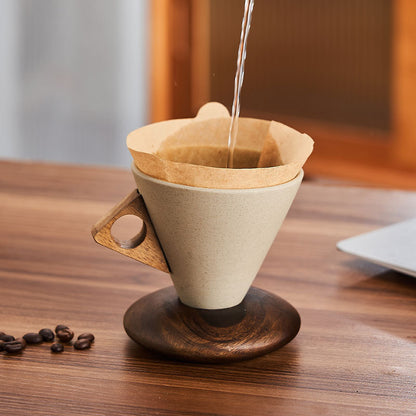Retro Ceramic Coffee Cup and Saucer Set