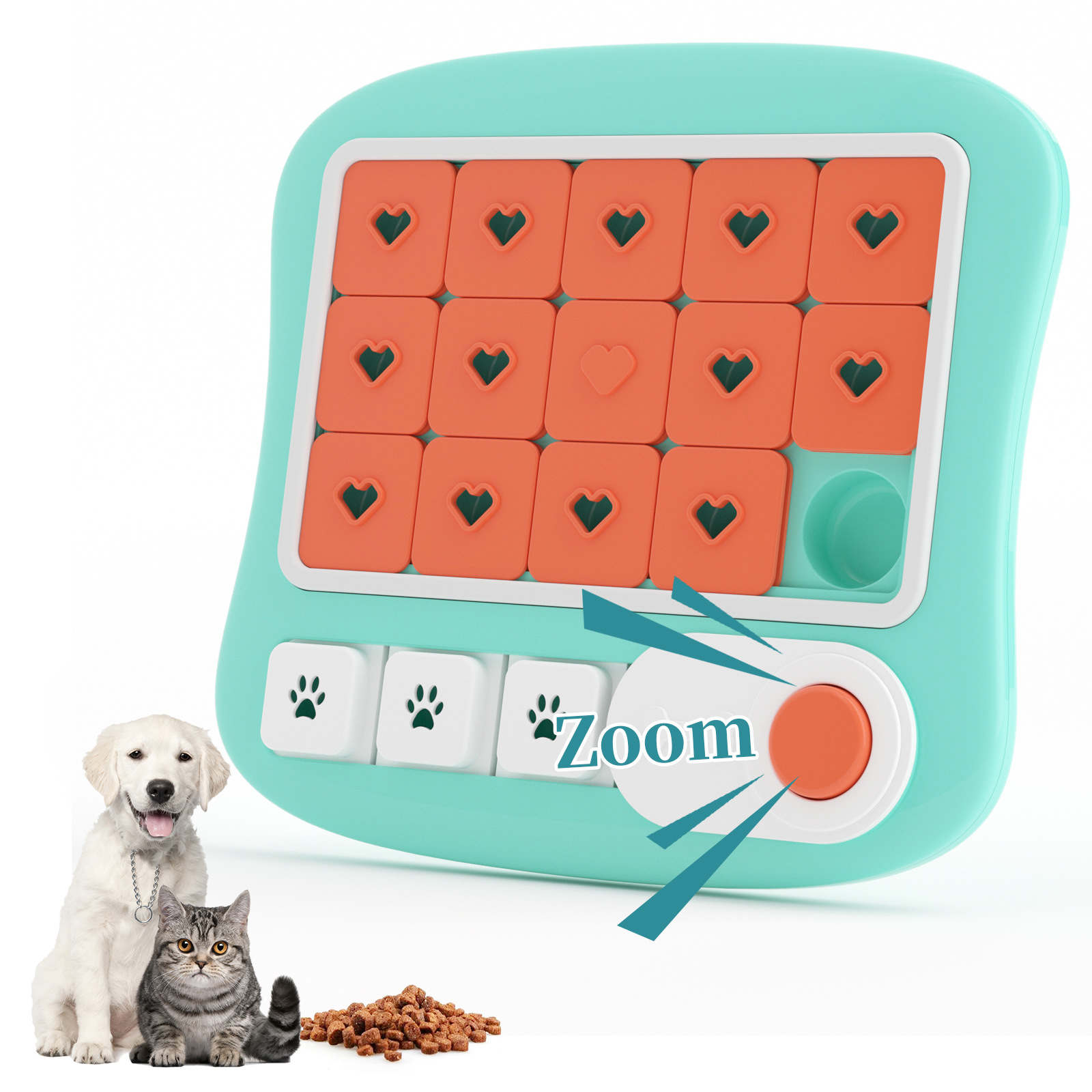 Jouet interactif pour animaux de compagnie à alimentation lente