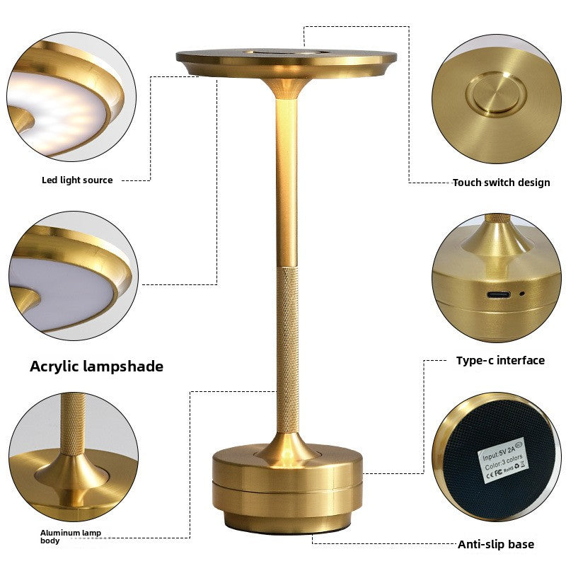 Lumière d'ambiance OVNI en aluminium élégant 