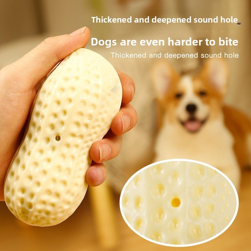 Peanut Squeaky Dog Chew Toy