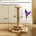 Vertical cat scratching post